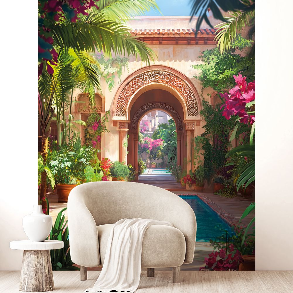 Papier peint "Oasis tropicale"