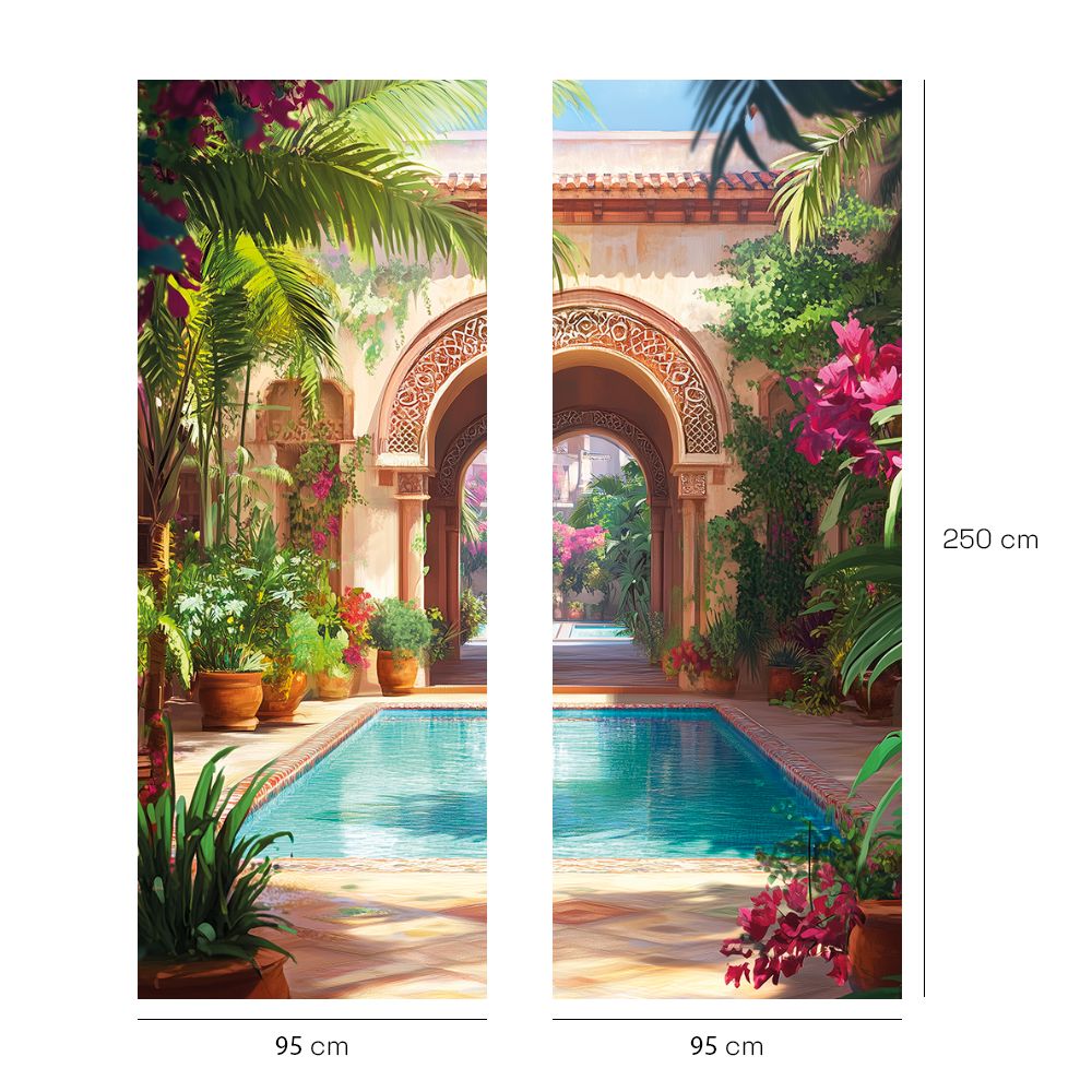 Papier peint "Oasis tropicale"