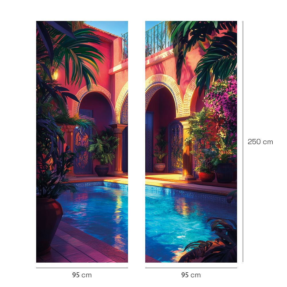 Papier peint "Évasion tropicale luxuriante"