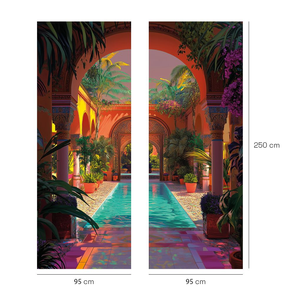 Papier peint "Oasis exotique paisible"