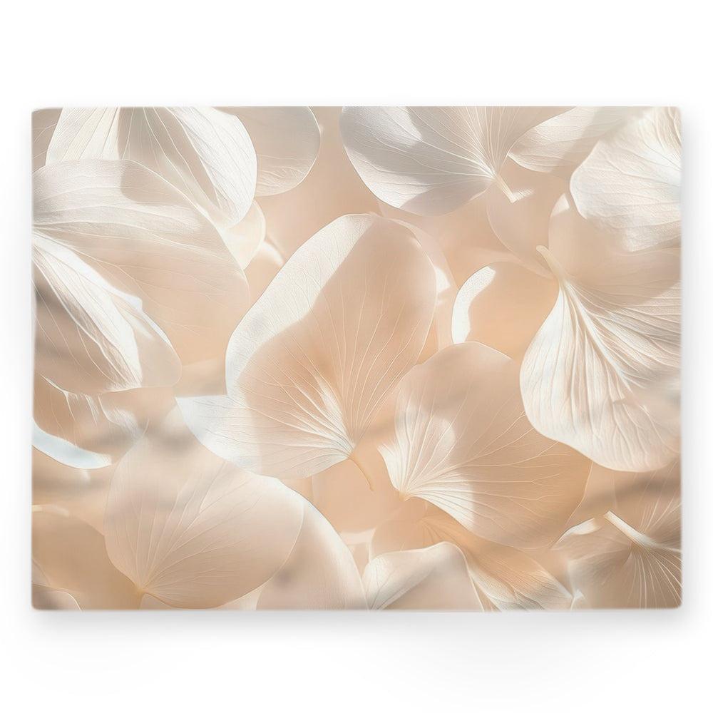 Nappe pétales – Blanc – 140×220 cm