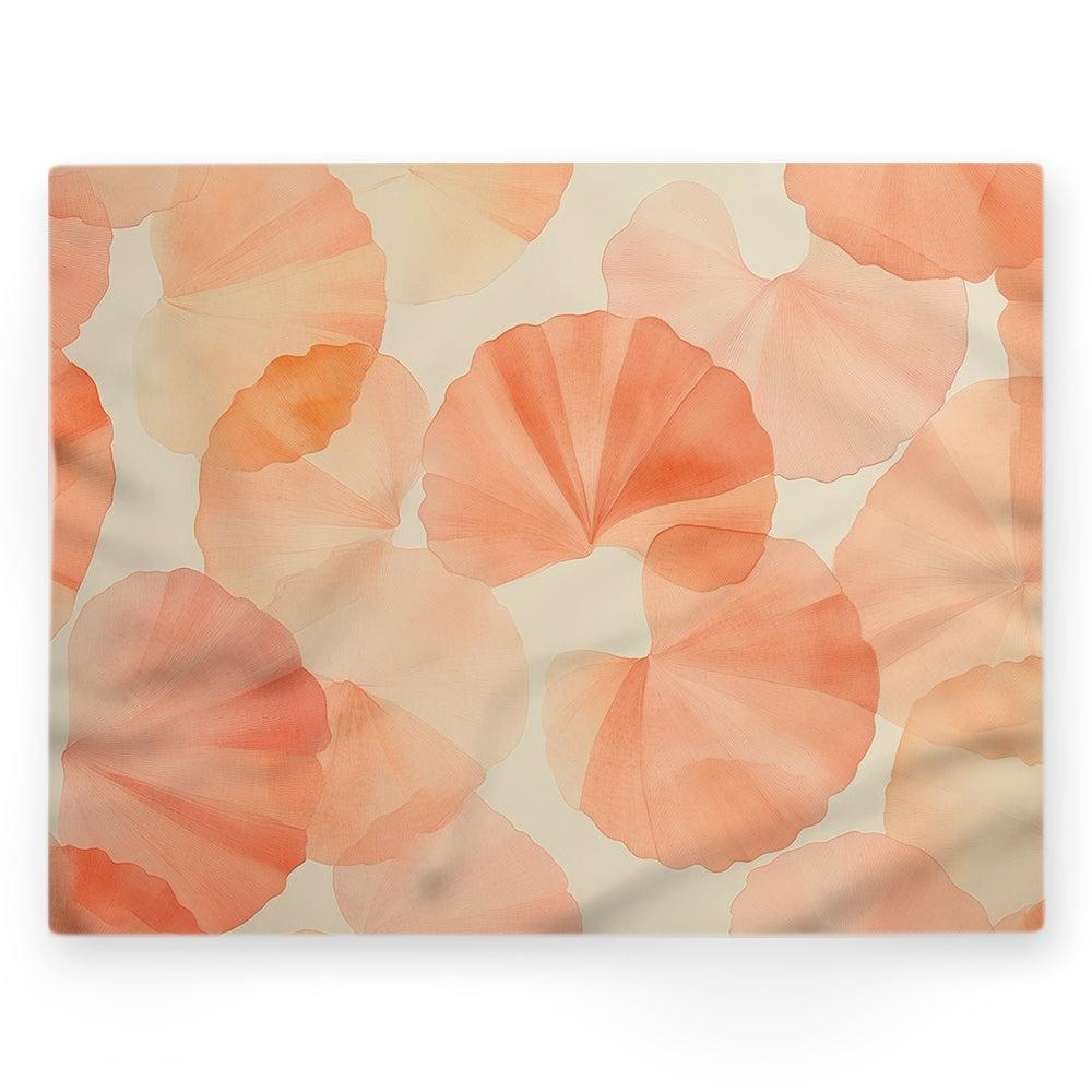 Nappe feuilles – Rose – 140×220 cm