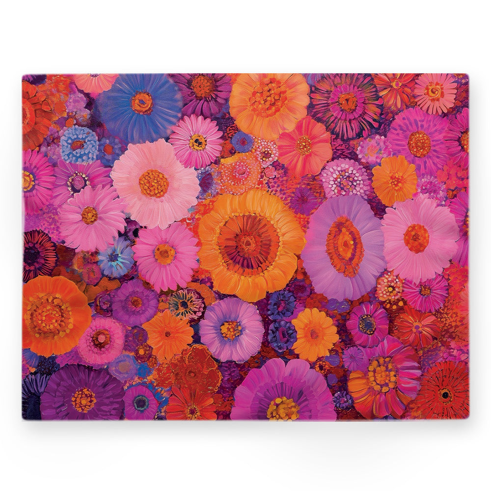 Nappe fleurs – Multicouleur – 140×220 cm