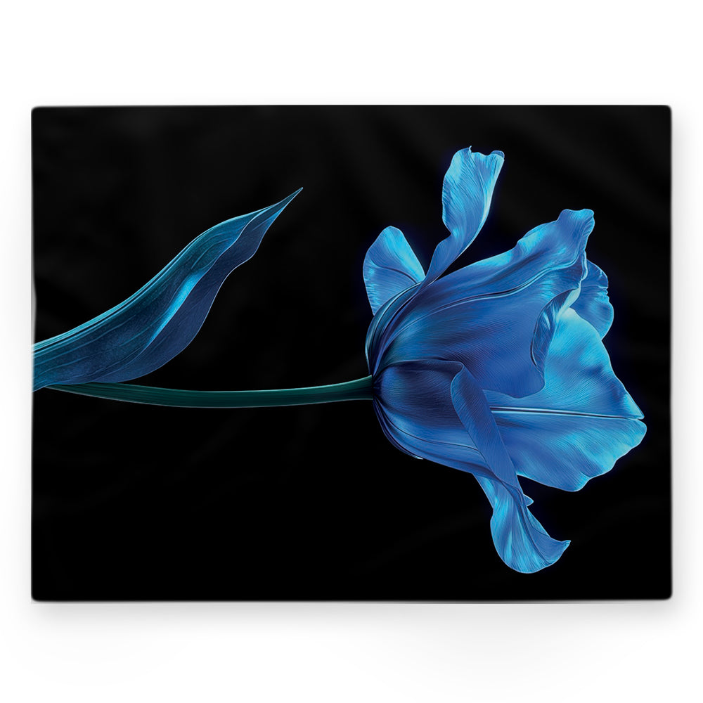 Nappe fleur – Bleu – 140×220 cm