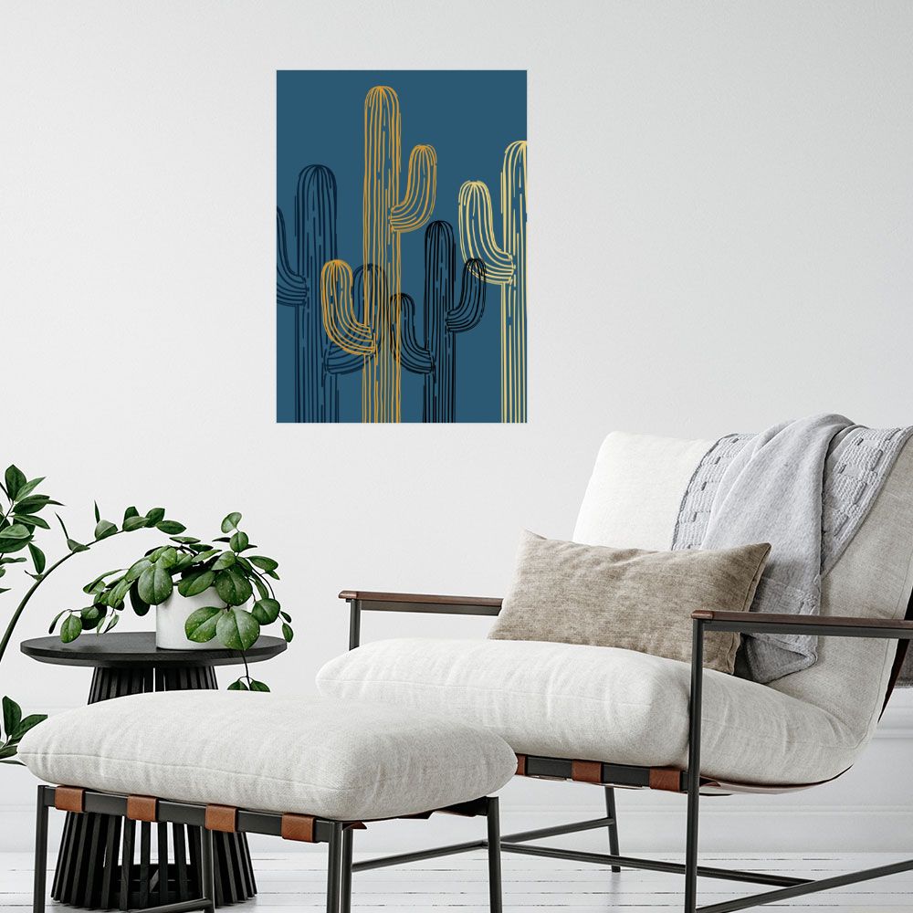 Affiche Cactus stylisés