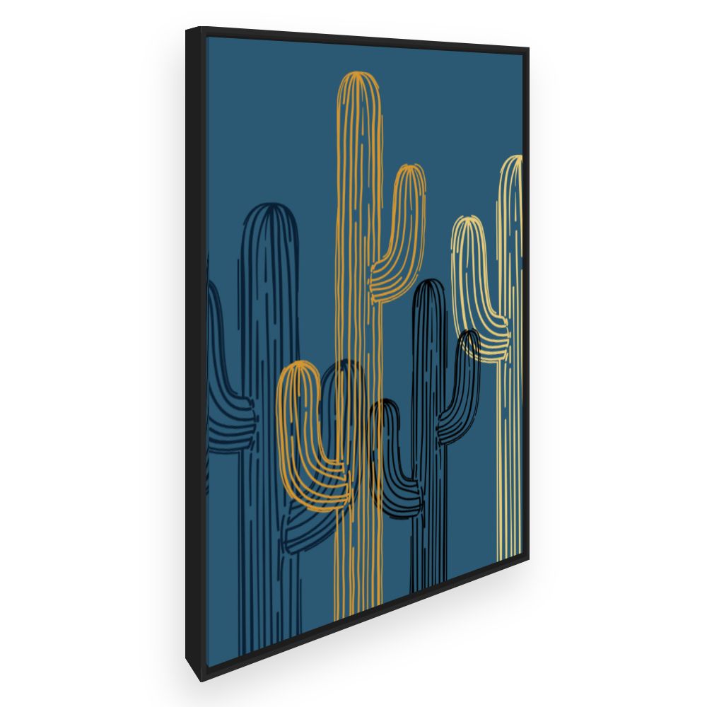 Toile Cactus stylisés