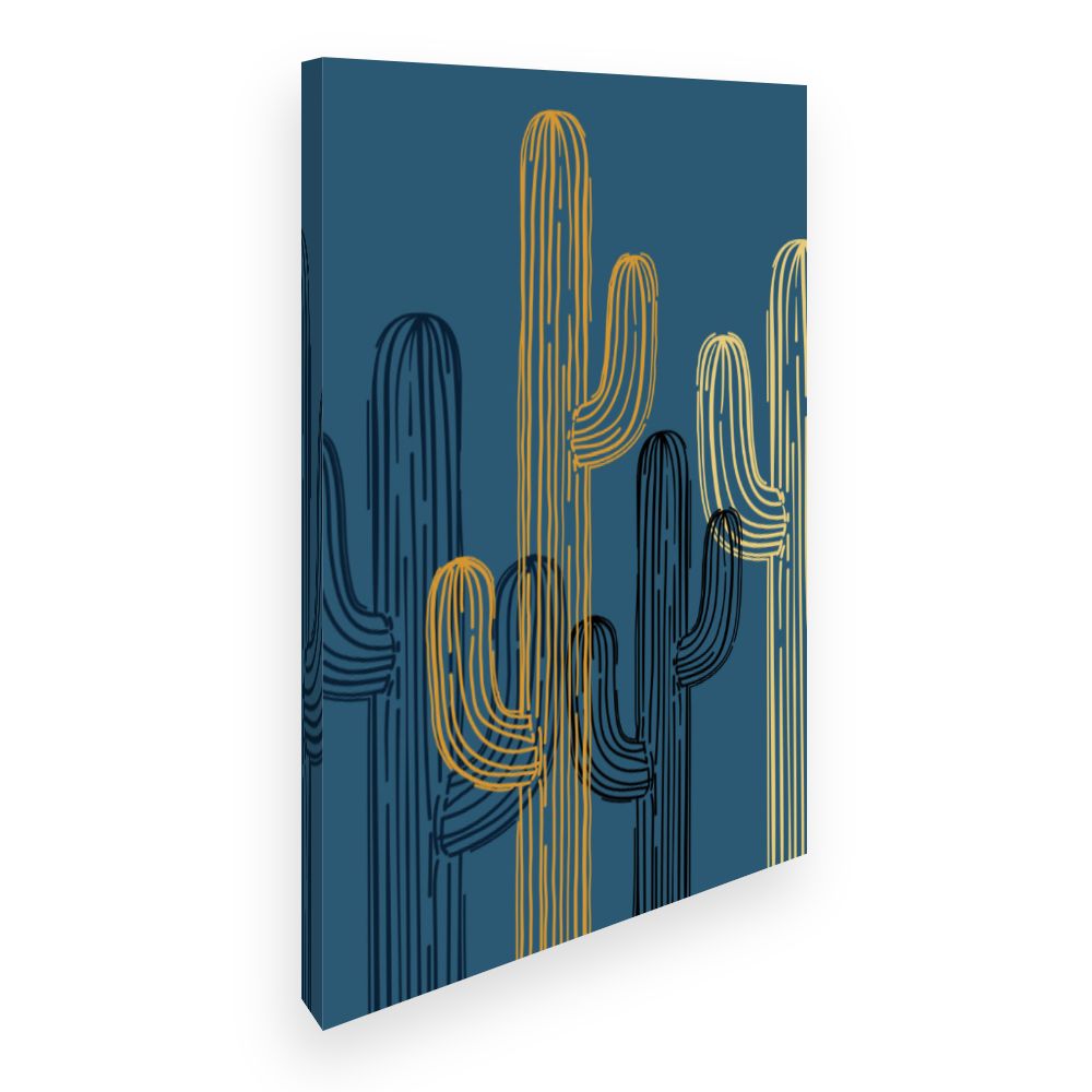Toile Cactus stylisés