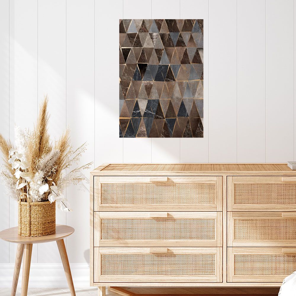 Affiche Triangles élégants