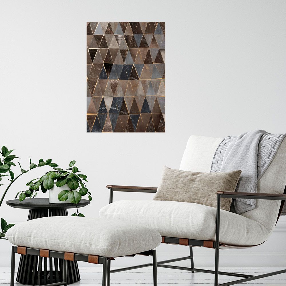 Affiche Triangles élégants