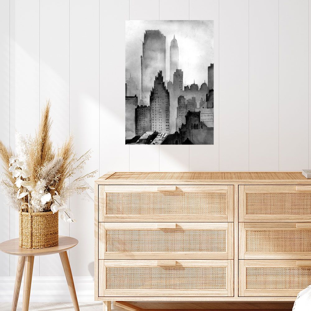 Affiche Paysage urbain dramatique