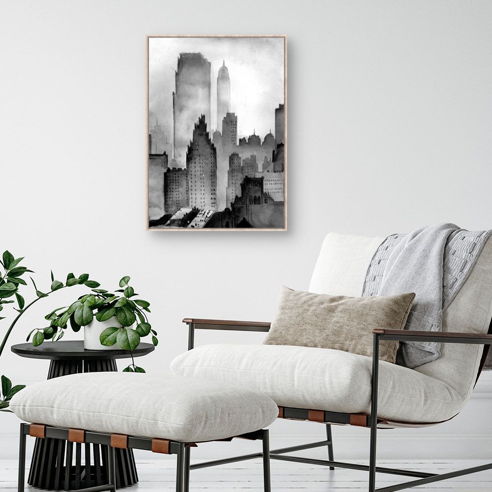 Tableau Ville brumeuse