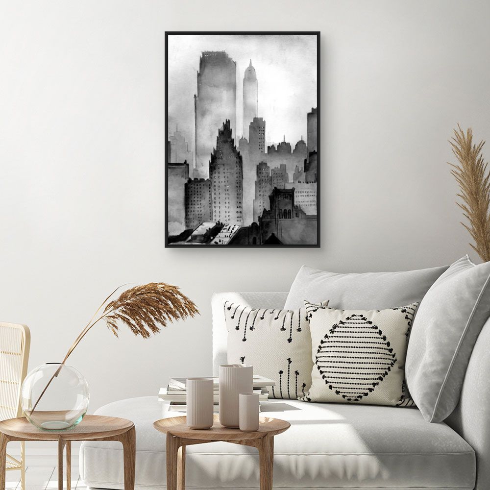 Tableau Ville brumeuse