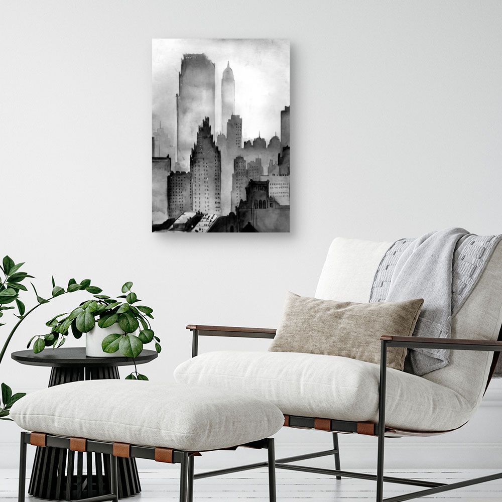 Tableau Ville brumeuse