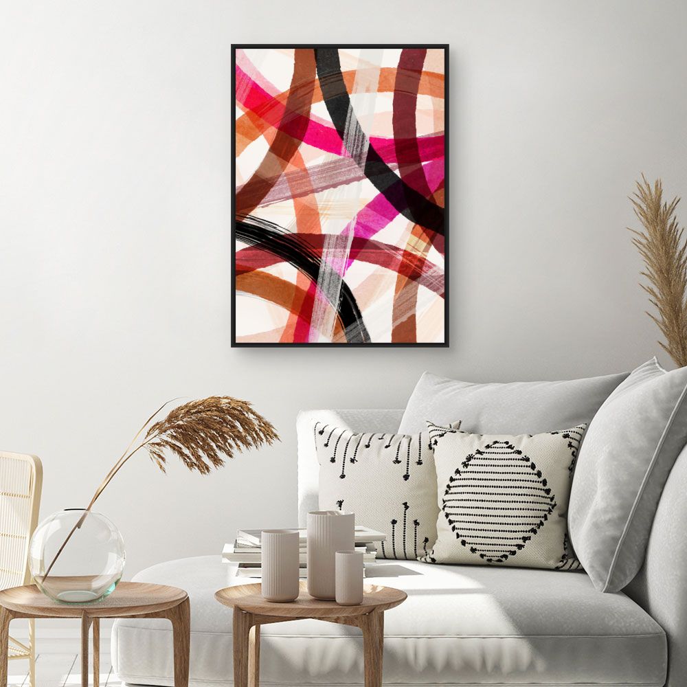 Tableau Lignes entrecroisées vives