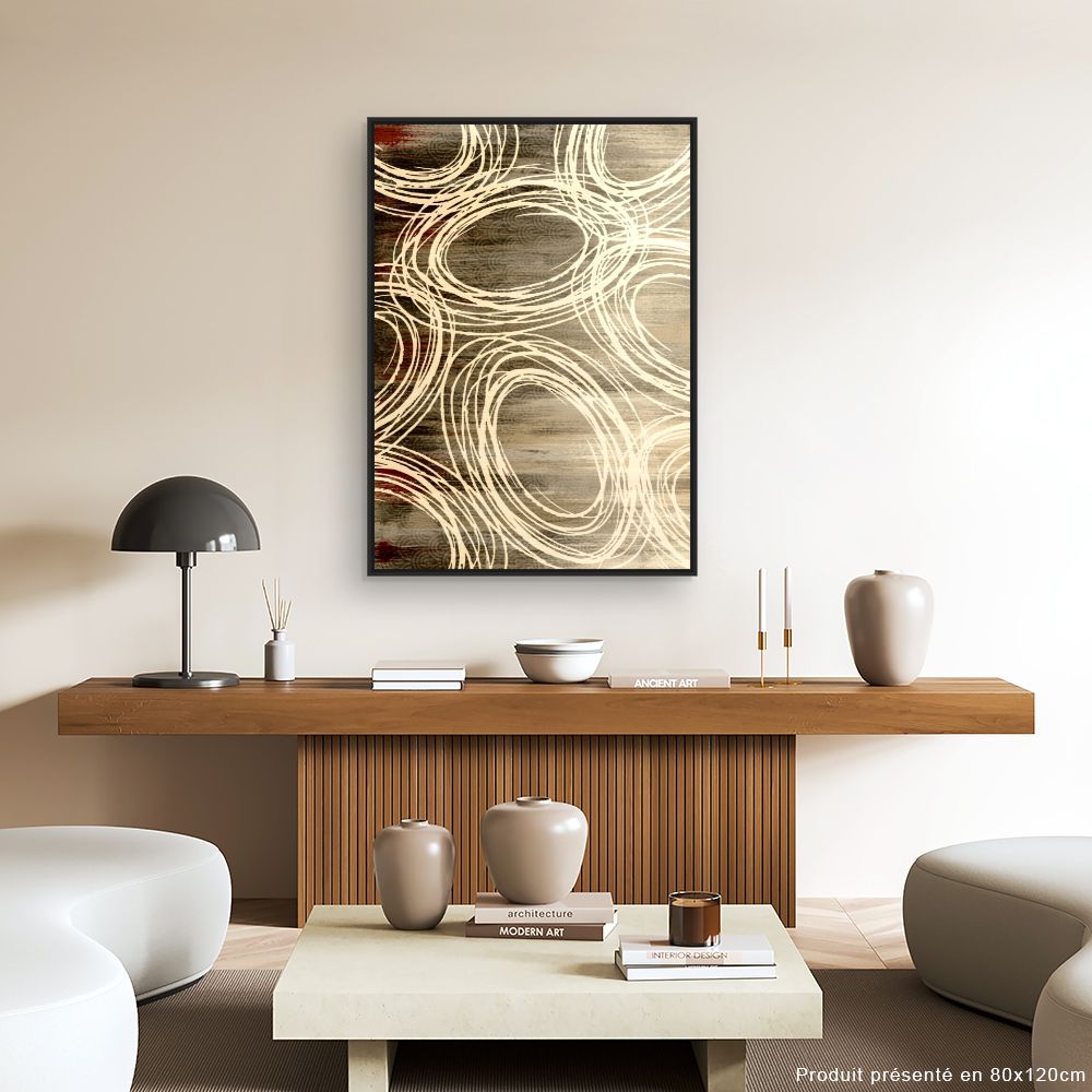 Tableau Tourbillons abstraits