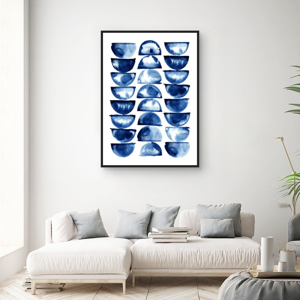 Tableau Demi-cercles abstraits