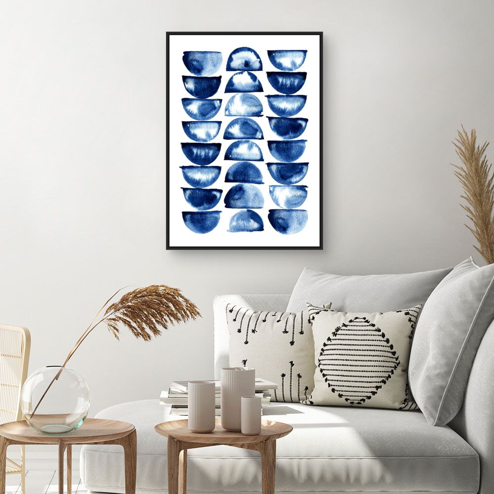 Tableau Demi-cercles abstraits