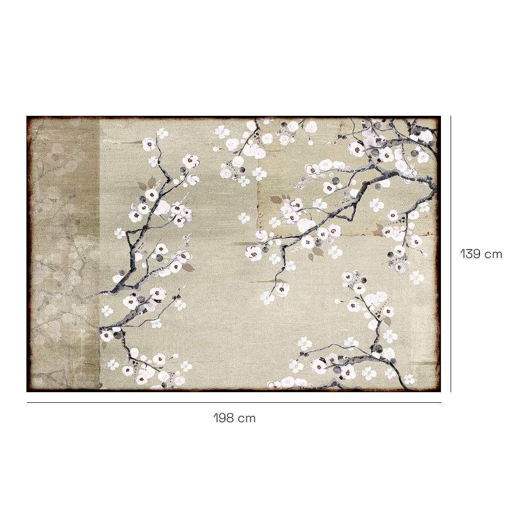 Tapis n°2 Branches florales délicates