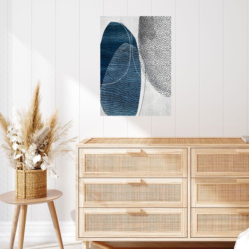 Affiche Formes organiques stylisées