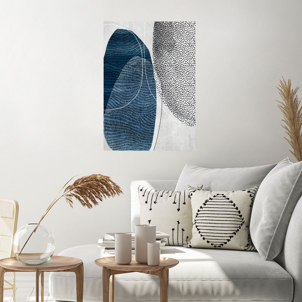 Affiche Formes organiques stylisées