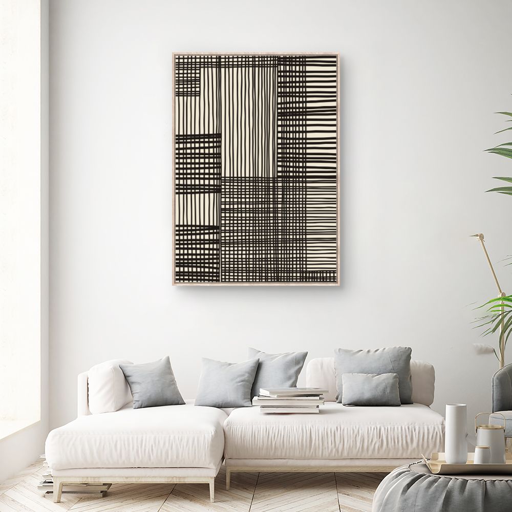 Tableau Lignes croisées modernes