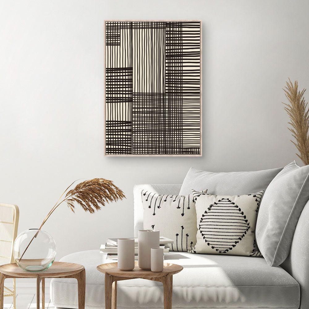 Tableau Lignes croisées modernes