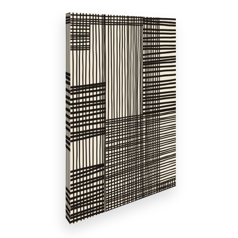 Toile Lignes croisées modernes