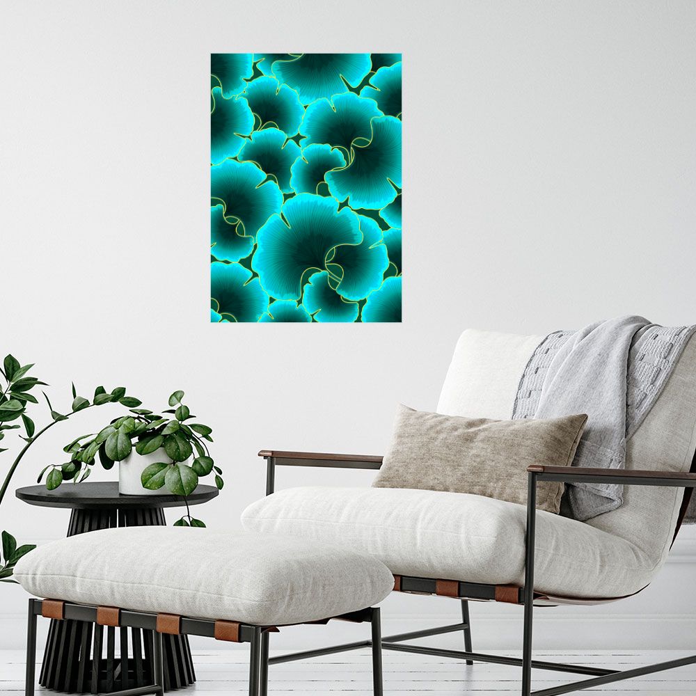 Affiche Fleurs lumineuses