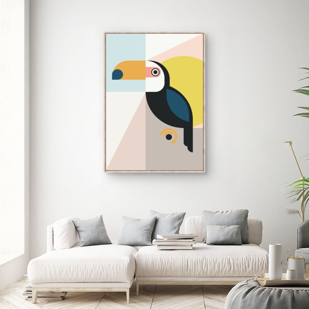 Tableau Toucan abstrait