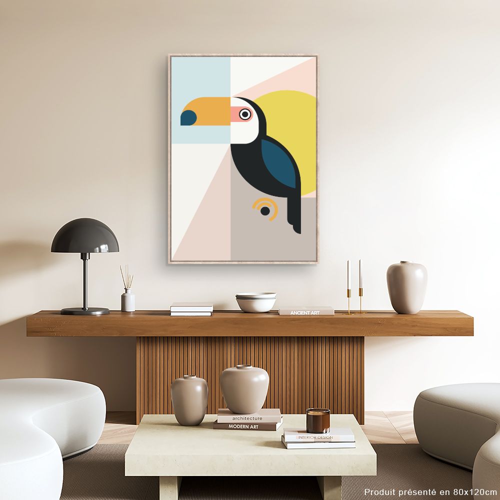 Tableau Toucan abstrait