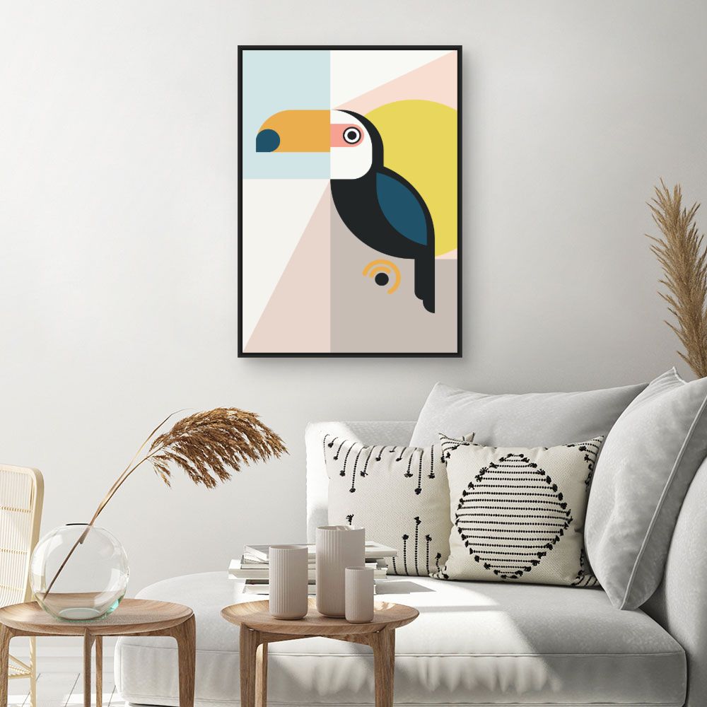 Tableau Toucan abstrait