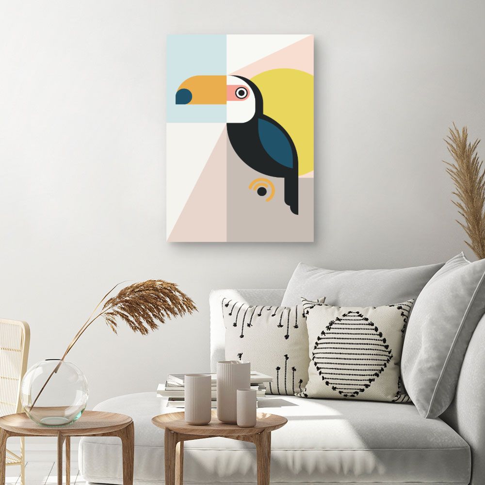Tableau Toucan abstrait
