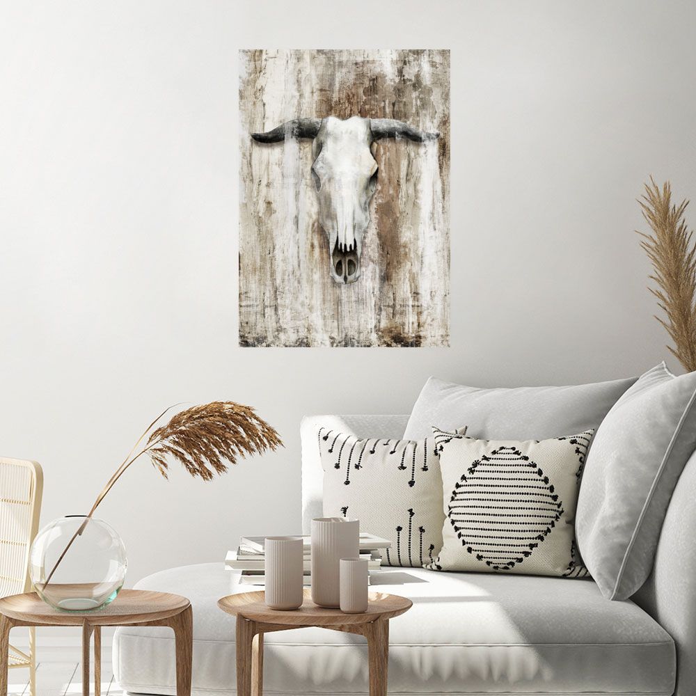 Affiche Crâne rustique