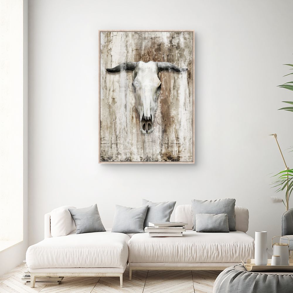 Tableau Crâne rustique