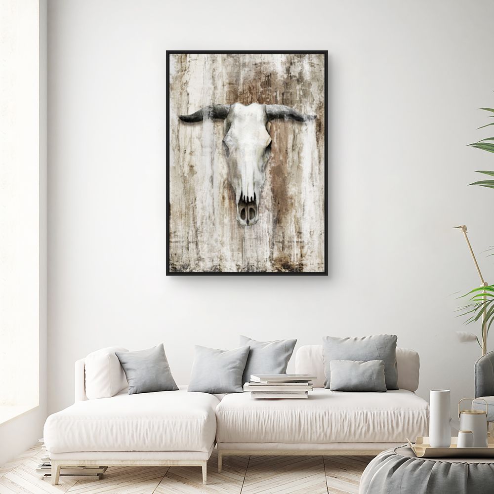 Tableau Crâne rustique