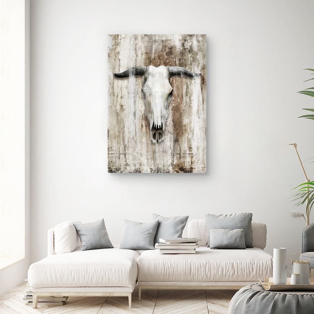 Tableau Crâne rustique