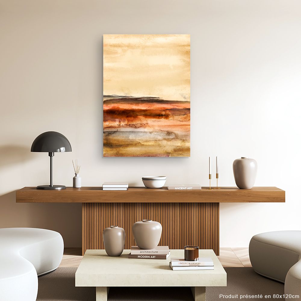 Tableau Paysage abstrait chaleureux
