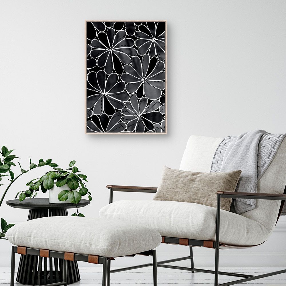 Tableau Fleurs abstraites