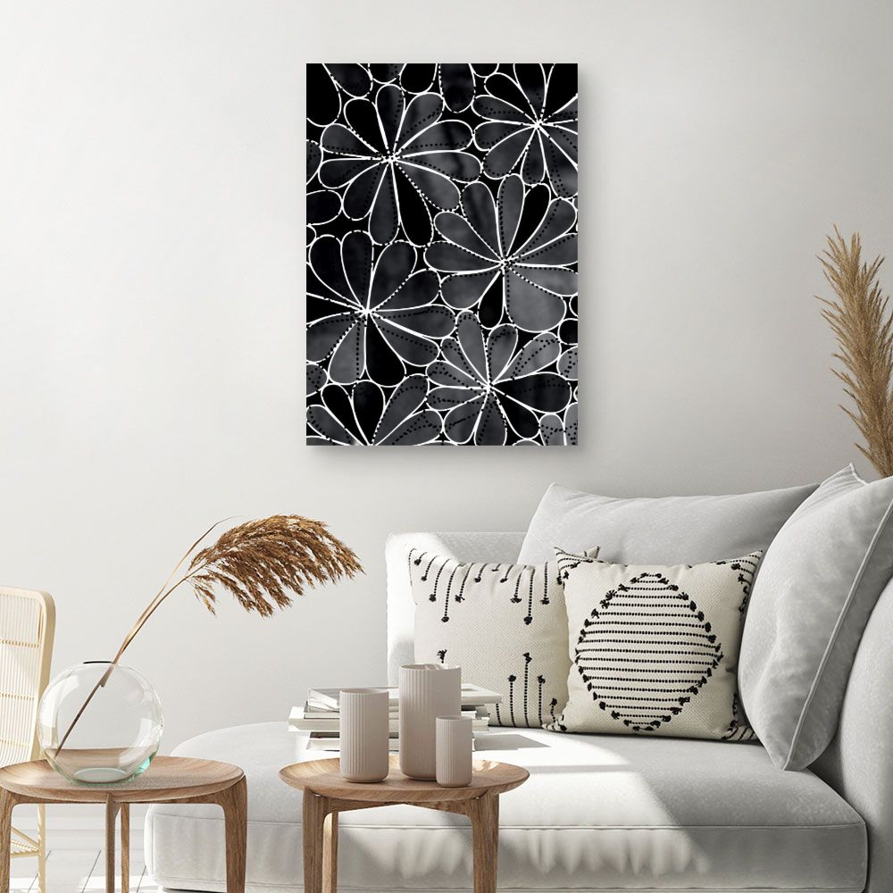 Tableau Fleurs abstraites