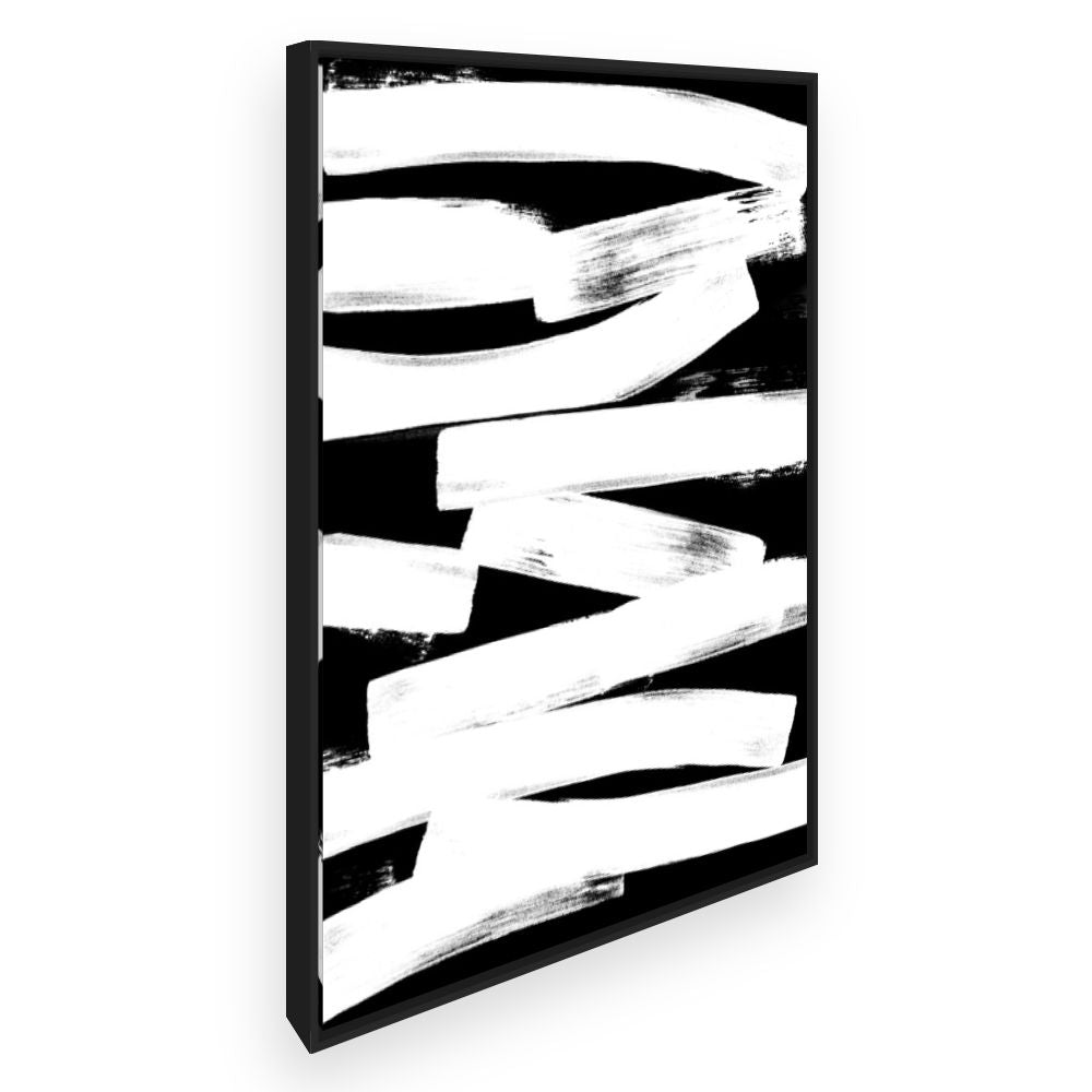 Toile Lignes abstraites contrastées