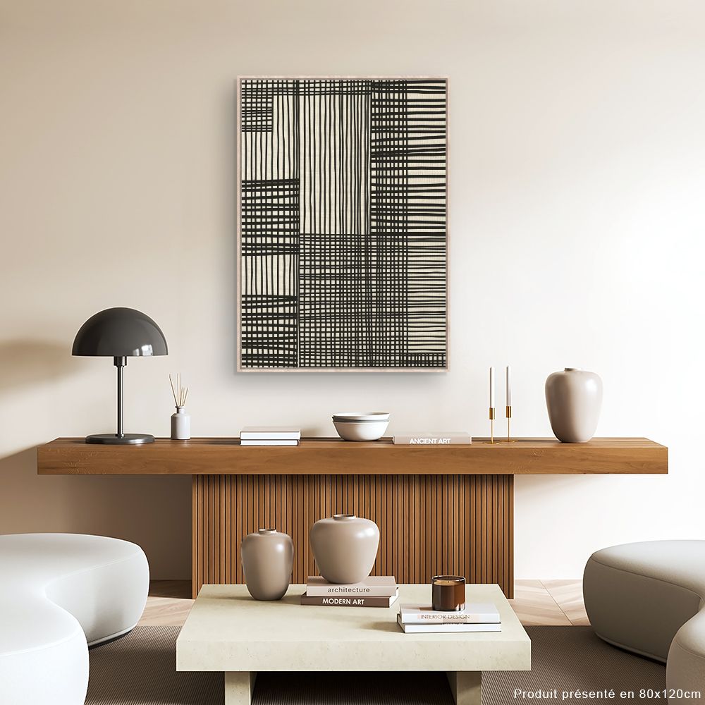 Tableau Lignes croisées audacieuses