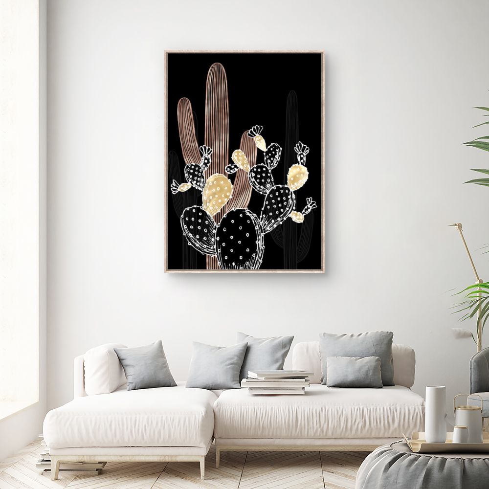 Tableau Cactus stylisés