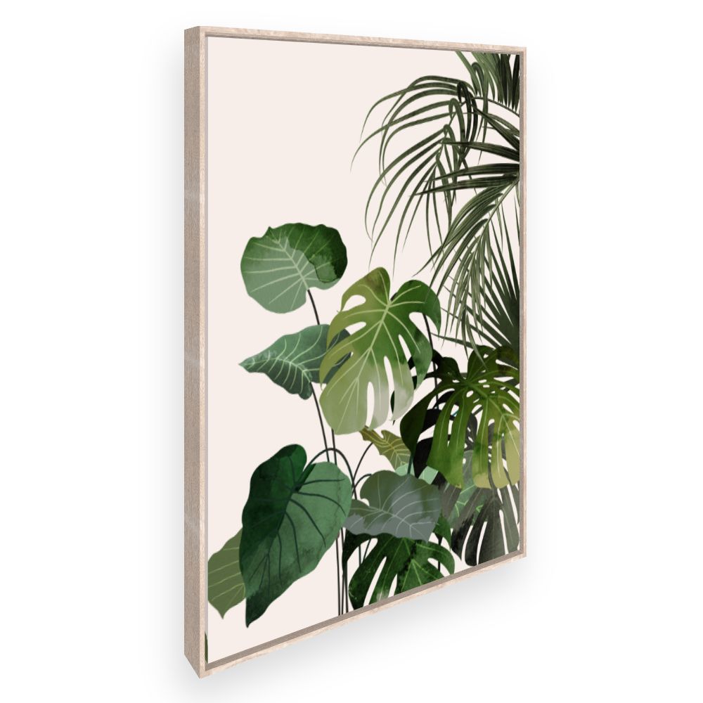 Toile Feuilles tropicales exotiques