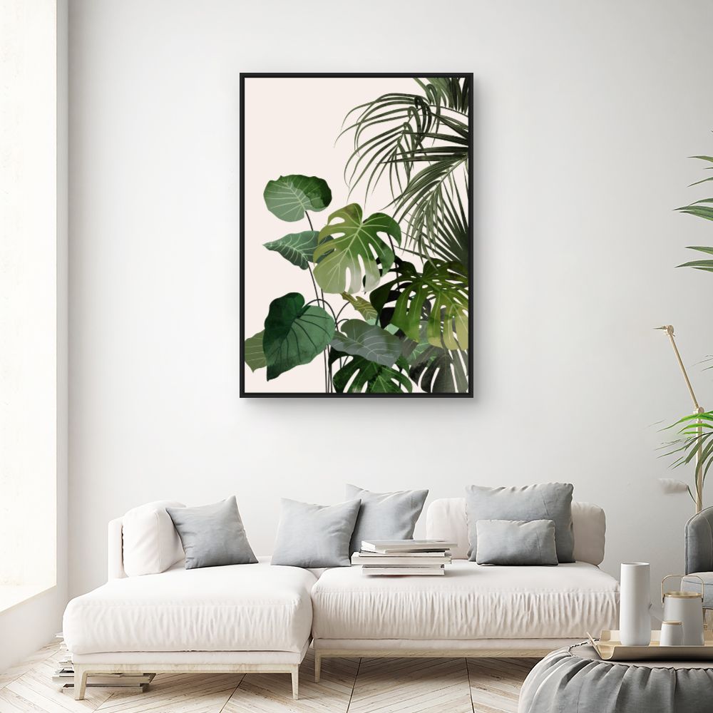 Tableau Feuilles tropicales exotiques