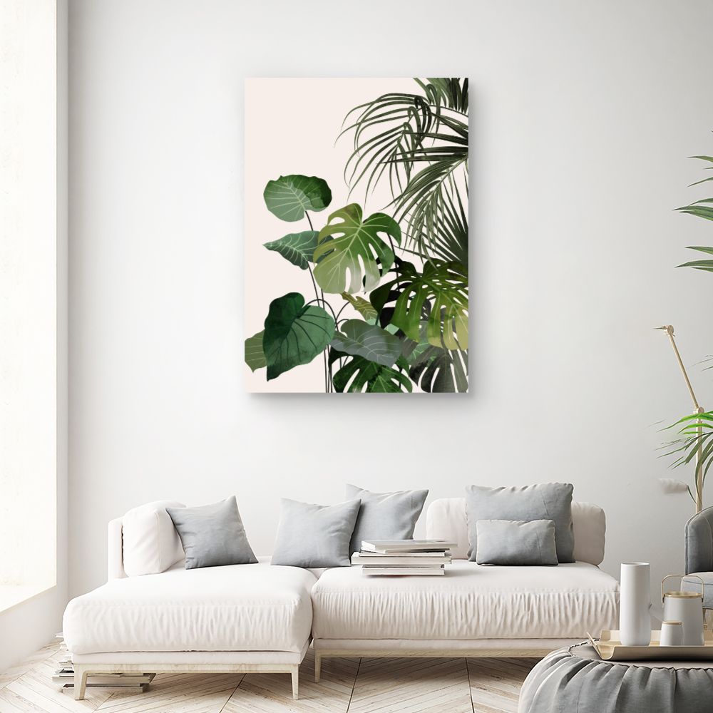 Tableau Feuilles tropicales exotiques