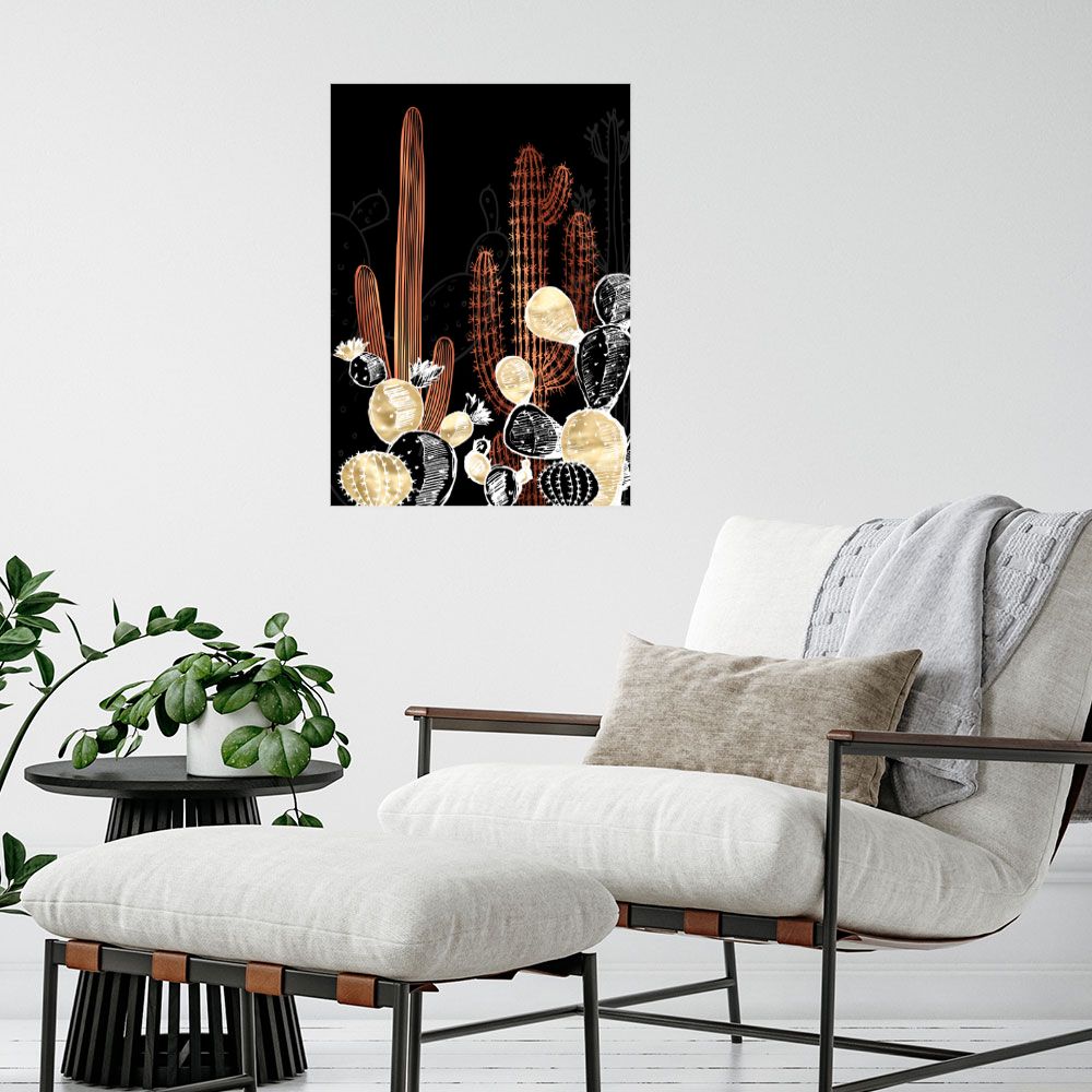 Affiche Cactus lumineux