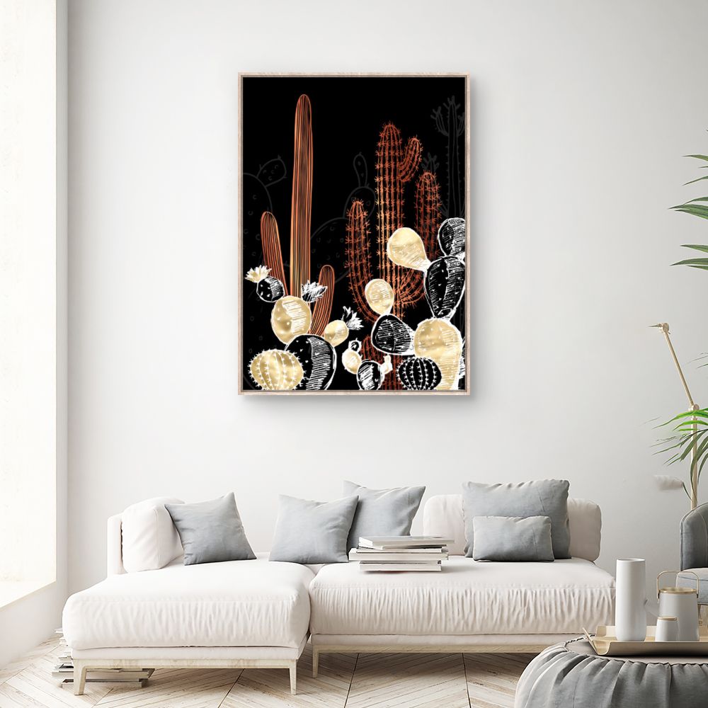 Tableau Cactus lumineux