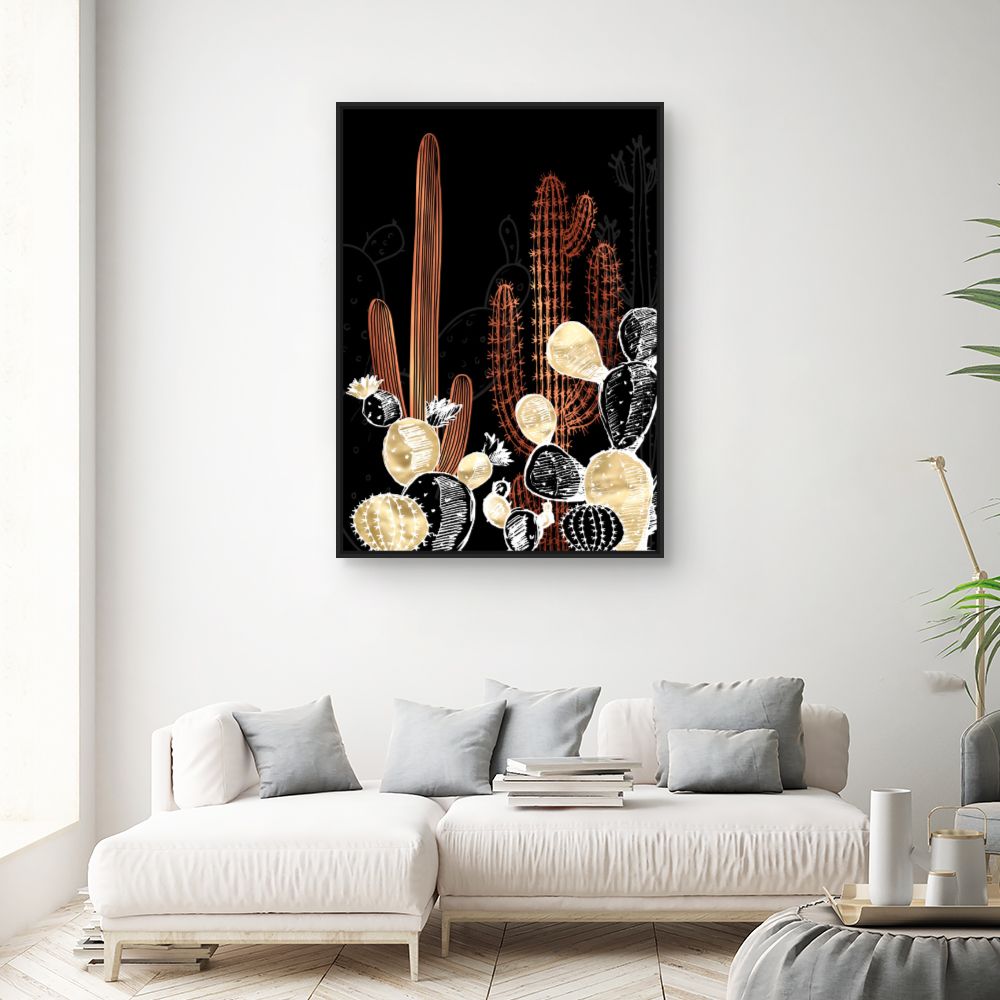 Tableau Cactus lumineux