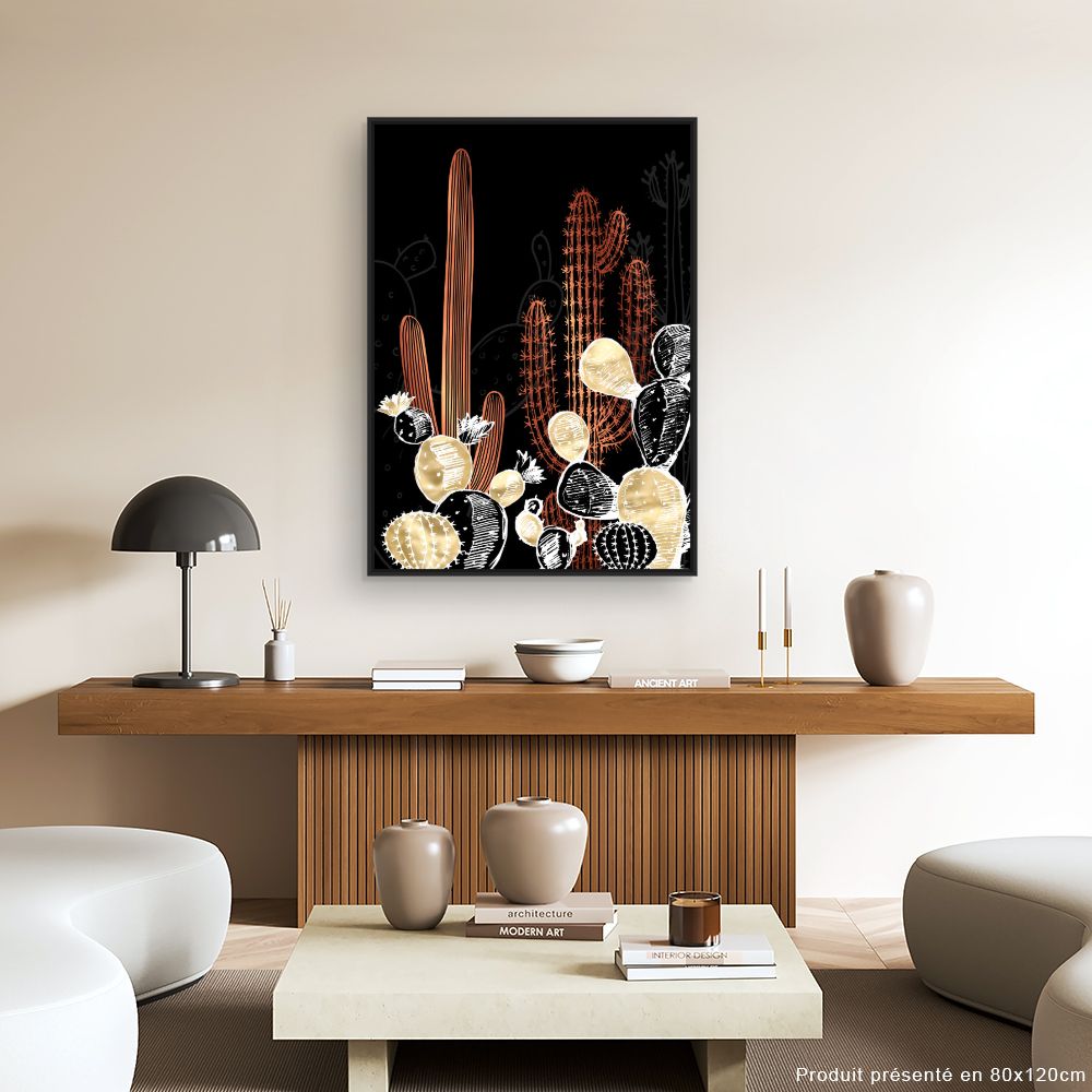 Tableau Cactus lumineux