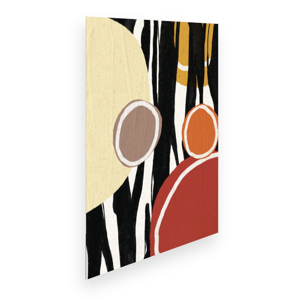 Affiche Cercles abstraits colorés